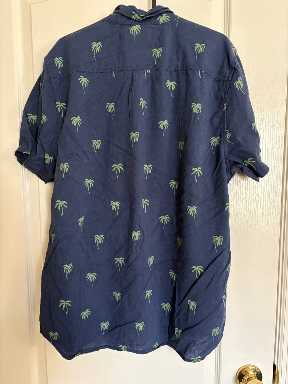 Chubbies Friday Navy Short-Sleeve Palm Print Button-Up Shirt - Picture 6 of 6